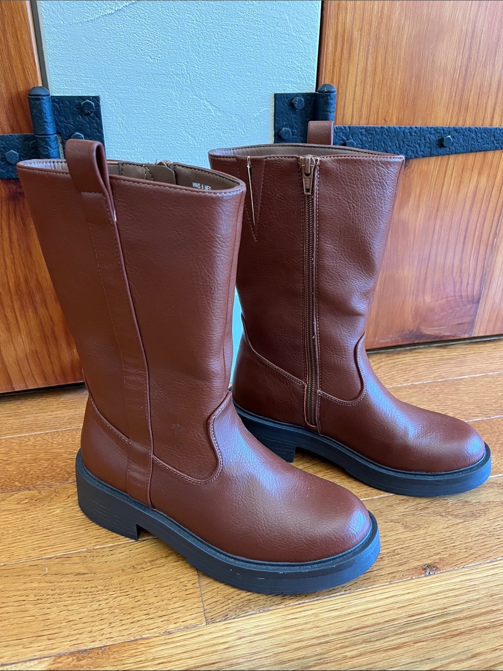 Sonoma Brown Leather Mid-Calf Boots - Picture 3 of 9